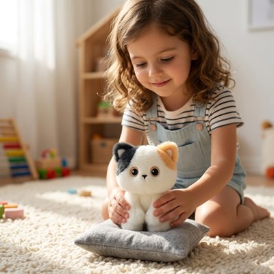 Peluche chat 